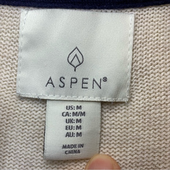 Men’s Fair Isle 1/4 Zip Aspen Sweater- Sz M - Picture 12 of 15